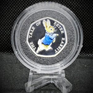 2017 UK 50p - Beatrix Potter - Peter Rabbit Silver Proof Coin